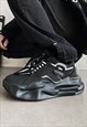 FUTURISTIC SNEAKERS CHUNKY SOLE TRAINERS PLATFORM SHOES