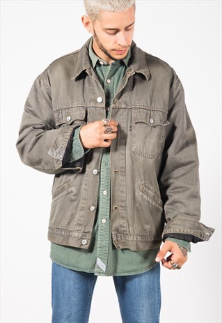 VINTAGE 80S LEVI'S BLANKET DENIM JACKET / S1560