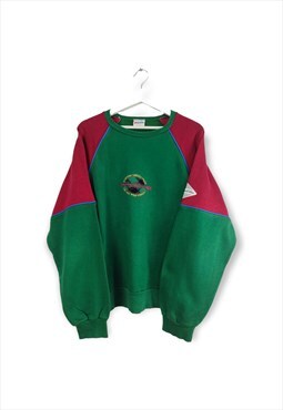 Vintage Lotto Wild Sweatshirt in Green L