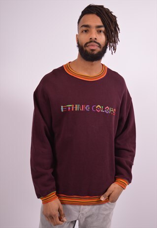 UNITED COLORS OF BENETTON MENS VINTAGE SWEATSHIRT JUMPER XL