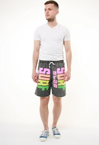 90S VINTAGE SURF BERMUDA TRIANGLE SUMMER SHORTS 14268