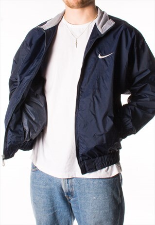 navy nike coat