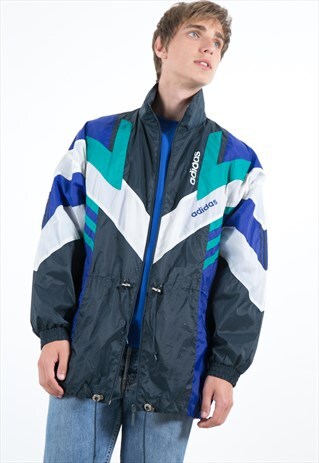 VINTAGE 90S ADIDAS RAINCOAT JACKET / S4006