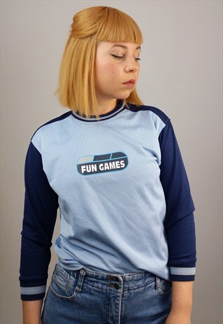VINTAGE 90'S 'FUN GAMES' LOGO TOP / JERSEY