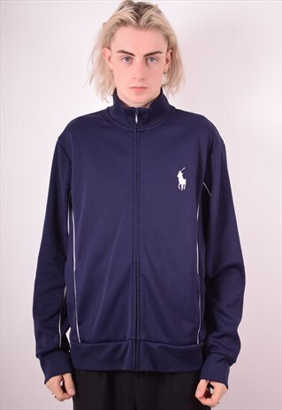 POLO RALPH LAUREN MENS VINTAGE TRACKSUIT TOP JACKET XL 90S