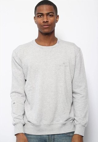 VINTAGE CHAMPION LOGO SWEATSHIRT GREY