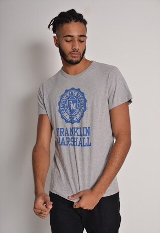 VINTAGE FRANKLIN & MARSHALL T-SHIRT GREY