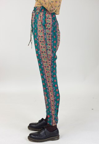 VINTAGE 90S PATTERNED LIGHT PANTS