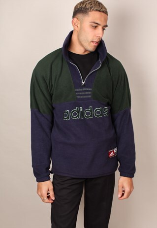 VINTAGE ADIDAS 3/4 ZIP FLEECE ASM1999