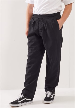 VINTAGE FASTENED STRAIGHT LEG TROUSERS