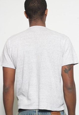VINTAGE CHAMPION LOGO T-SHIRT GREY