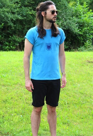 VINTAGE 80S GERMAN T-SHIRT - RETRO - SMALL / D4