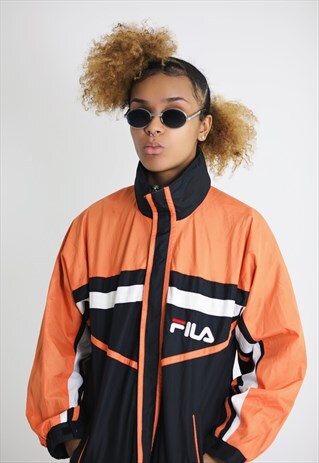 VINTAGE FILA SPORTS TRACKSUIT TOP WINDBREAKER JACKET