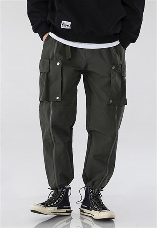 STRAIGHT LOOSE-FIT CARGO TROUSERS