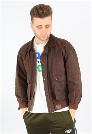 BURBERRY VINTAGE WAXED FARMERS JACKET
