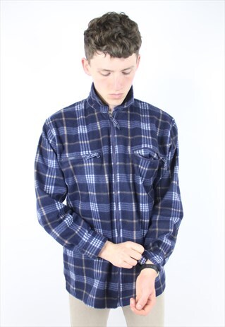 VINTAGE 90'S FLEECE CHECK SHIRT