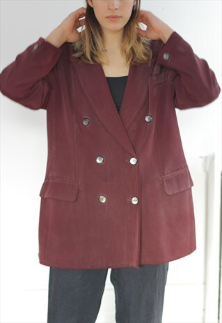 OVERSIZED SILK WORKWEAR BLAZER