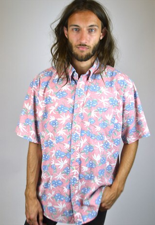 VINTAGE 90'S TOMMY HILFIGER HAWAIIAN SHIRT