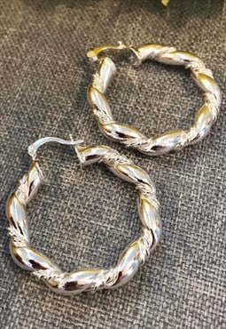 925 Silver Hoop Earrings