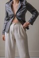 VINTAGE Y2K BLAZER IN SILVER
