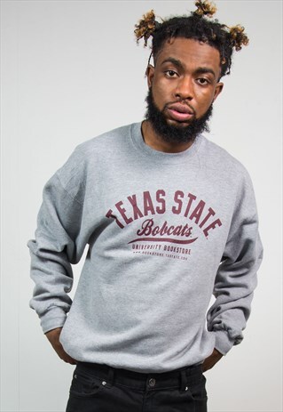 90S COLLEGE SWEATSHIRT TEXAS STATE BOBCATS