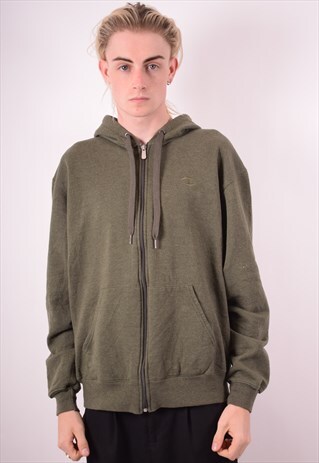 CHAMPION MENS VINTAGE HOODIE SWEATER LARGE GREEN 90S