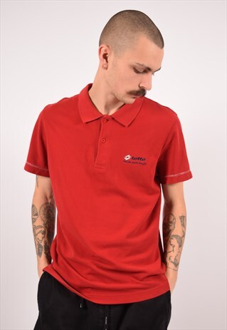VINTAGE LOTTO POLO SHIRT MAROON