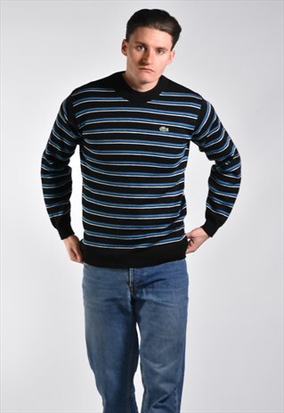 VINTAGE EARLY 2000S LACOSTE SPORT STRIPED JUMPER