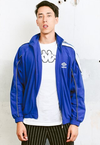 VINTAGE 90S UMBRO VELVET TRACK JACKET