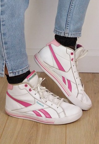 VINTAGE REEBOK HI TOPS CLASSIC TRAINERS / UK 4.5 - EU 37
