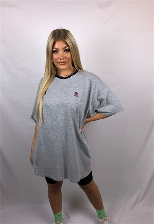 VINTAGE POLO JEANS T SHIRT IN GREY
