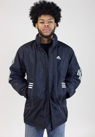 VINTAGE ADIDAS BLACK PADDED JACKET