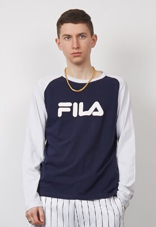 VINTAGE 90'S FILA RAGLAN LONG-SLEEVE T-SHIRT