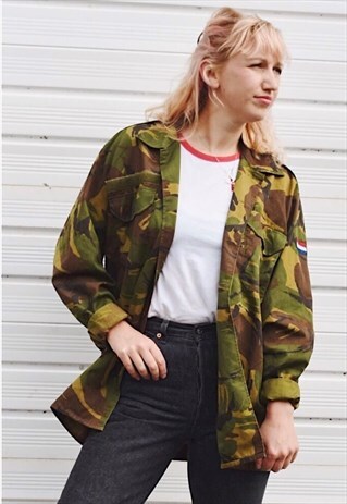 VINTAGE 90S CAMO JACKET FESTIVAL