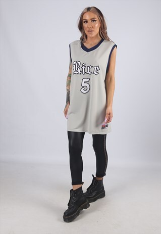 VINTAGE SPORTS BASKETBALL JERSEY VEST TOP OVERSIZED (4AJ)