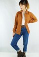 WORKWEAR JACKET UNISEX FRENCH COTTON TAN BROWN 
