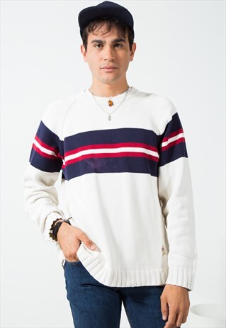 VINTAGE 80S TOMMY HILFIGER KNIT JUMPER / S201