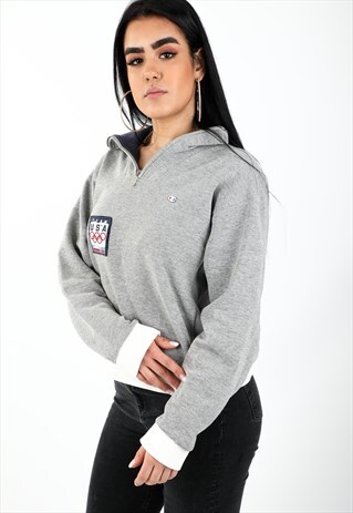 VINTAGE CHAMPION WINTER OLYMPICS 1/4 ZIP SWEATSHIRT NSW1