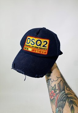 Vintage 90s dsquared2 Embroidered Hat Cap