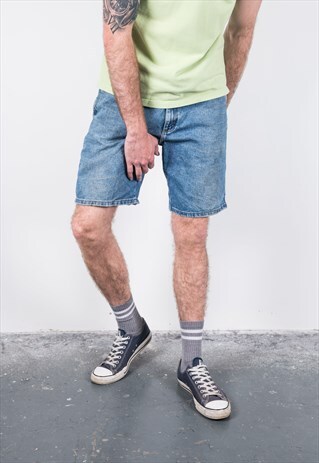 WRANGLER VINTAGE 1990S BLUE DENIM SHORTS