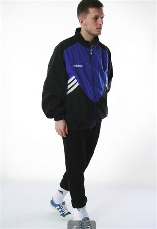 VINTAGE ADIDAS DOUBLE-SIDED REVERSIBLE SHELL JACKET 13415