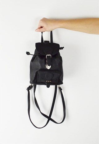 BLACK BACKPACK BAG