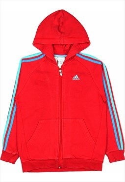 Vintage 90's Adidas Hoodie Spellout Zip Up