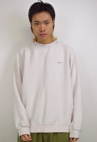 VINTAGE 90S NIKE OFF WHITE SWEATSHIRT