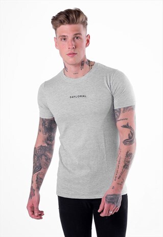 TAG TEXT T-SHIRT - HEATHER GREY