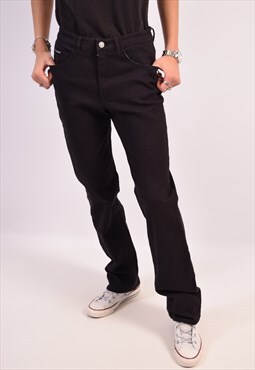 Vintage Guess Straight Casual Trousers Black