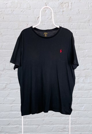 VINTAGE POLO RALPH LAUREN T-SHIRT BLACK XL