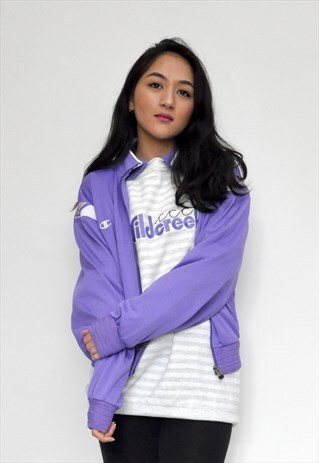90S LILAC CHAMPION SPORTS TRACK JACKET