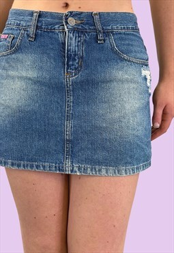 Vintage Denim Mini Skirt