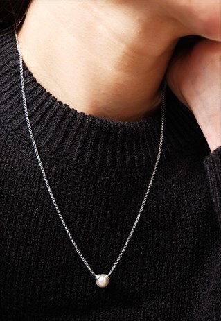 PEARL OF LOVE STERLING SILVER NECKLACE
